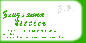 zsuzsanna mittler business card
